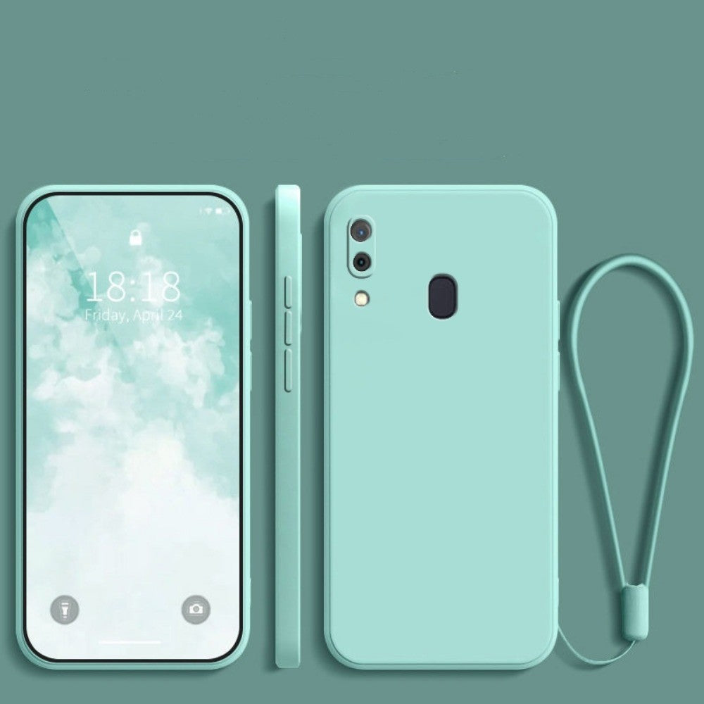 For Samsung Galaxy M10S Cover Drop and wear resistant Silicone Full Case Classic Simple Solid Color Phone Case Cover