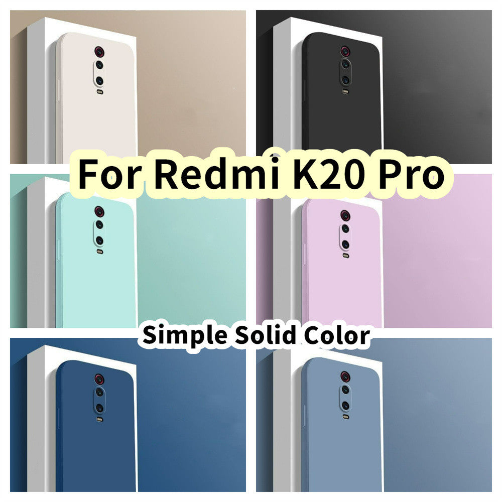 For Redmi K20 Pro Cover Drop and wear resistant Silicone Full Case Classic Simple Solid Color Phone Case Cover