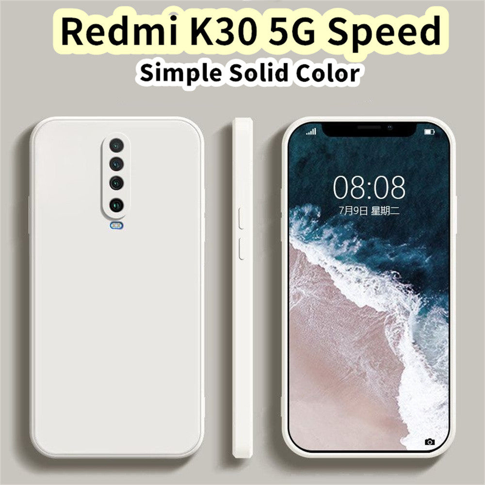 For Redmi K30 5G Speed Cover Drop and wear resistant Silicone Full Case Classic Simple Solid Color Phone Case Cover