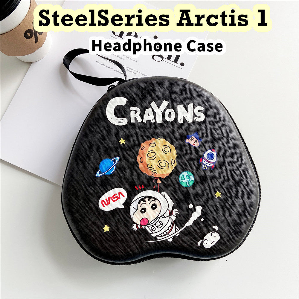 For SteelSeries Arctis 1 Headphone Case Cartoon Creative Patterns Headset Earpads Storage Bag Casing Box