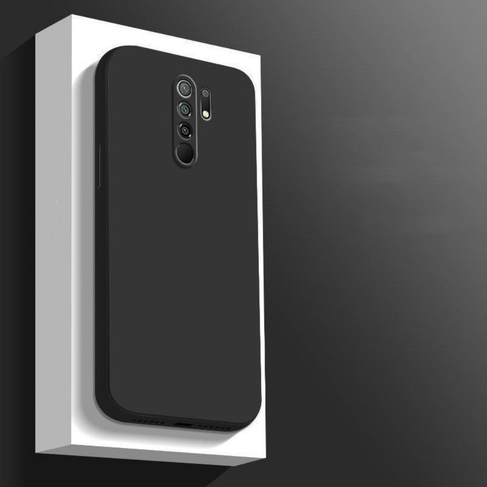For Redmi 9 Cover Drop and wear resistant Silicone Full Case Classic Simple Solid Color Phone Case Cover