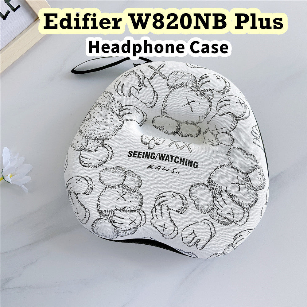 For Edifier W820NB Plus Headphone Case Cartoon Creative Patterns Headset Earpads Storage Bag Casing Box
