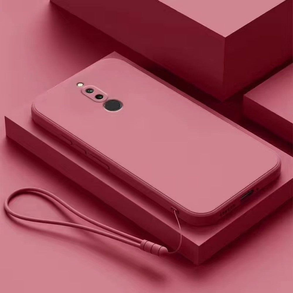 For Redmi 8 Cover Drop and wear resistant Silicone Full Case Classic Simple Solid Color Phone Case Cover