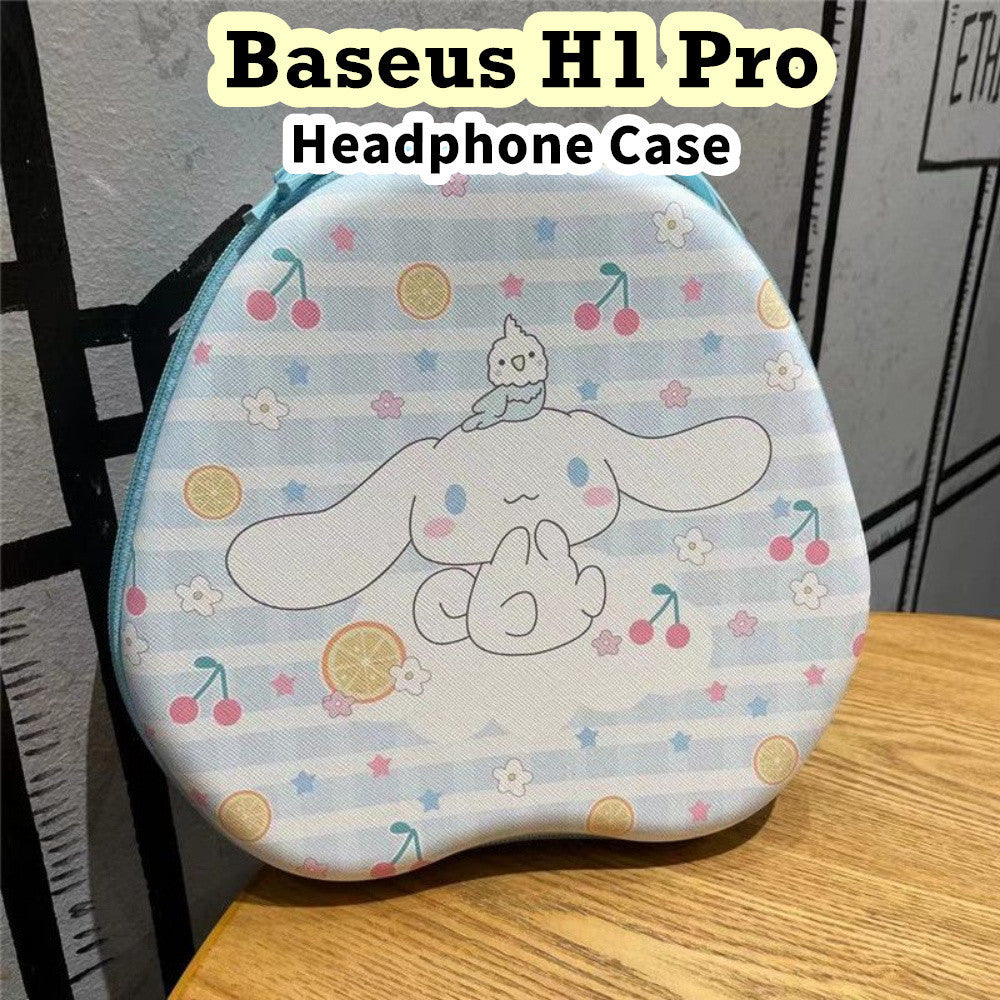 For Baseus H1 Pro Headphone Case Cartoon Creative Patterns Headset Earpads Storage Bag Casing Box
