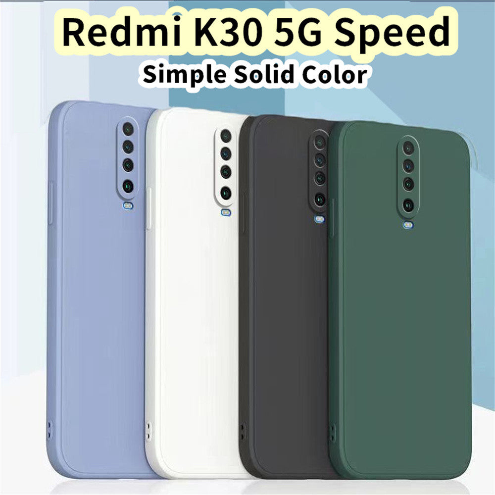 For Redmi K30 5G Speed Cover Drop and wear resistant Silicone Full Case Classic Simple Solid Color Phone Case Cover