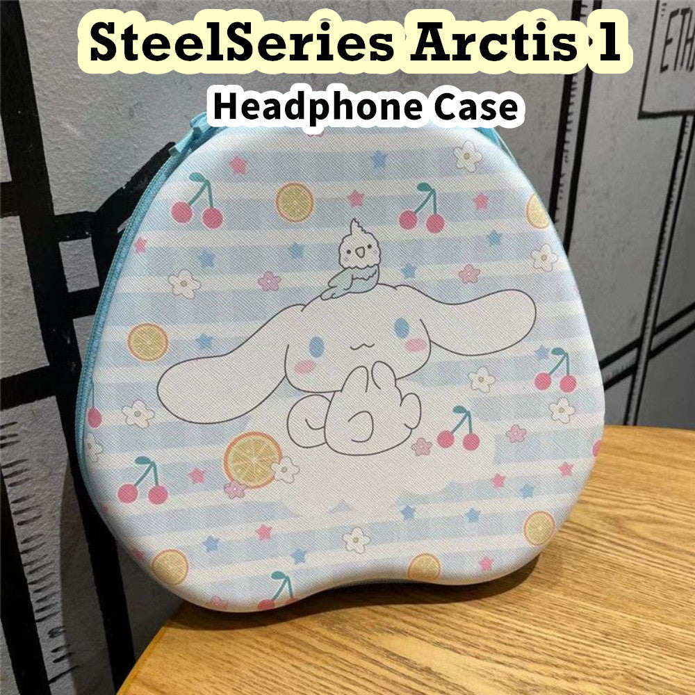 For SteelSeries Arctis 1 Headphone Case Cartoon Creative Patterns Headset Earpads Storage Bag Casing Box