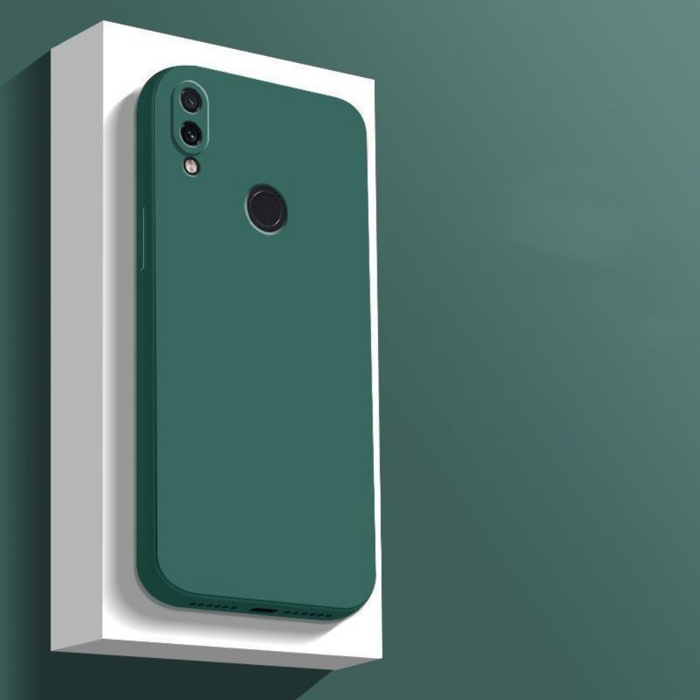 For Redmi Note 7 Cover Drop and wear resistant Silicone Full Case Classic Simple Solid Color Phone Case Cover