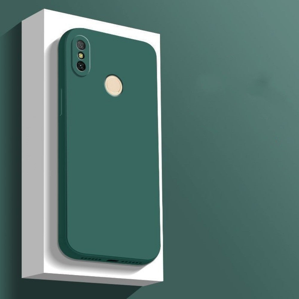 For Xiaomi 6X Cover Drop and wear resistant Silicone Full Case Classic Simple Solid Color Phone Case Cover