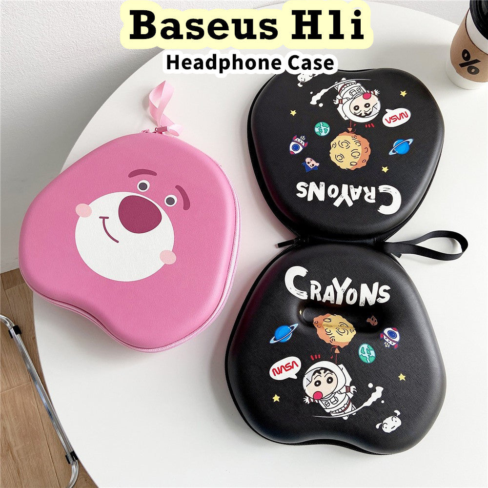 For Baseus H1i Headphone Case Cartoon Creative Patterns Headset Earpads Storage Bag Casing Box