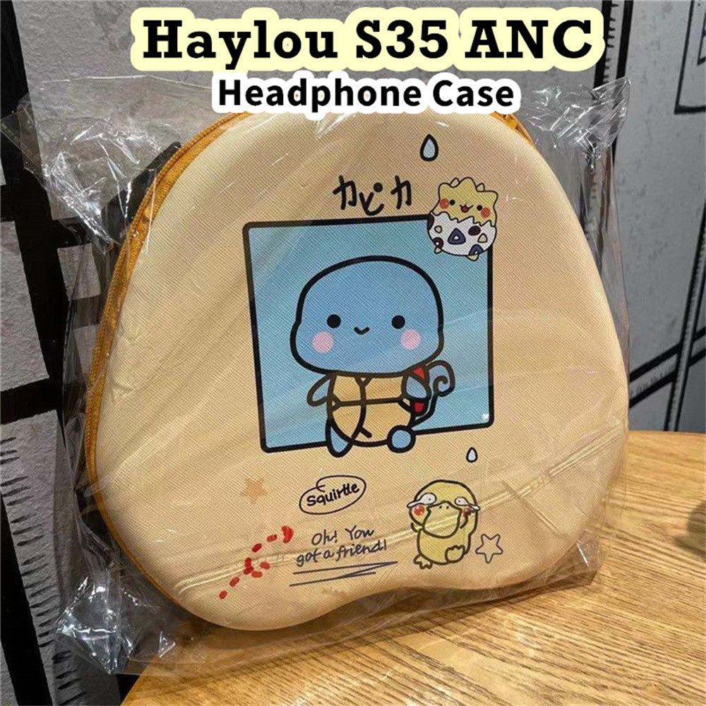 For Haylou S35 ANC Headphone Case Cartoon Creative Patterns Headset Earpads Storage Bag Casing Box