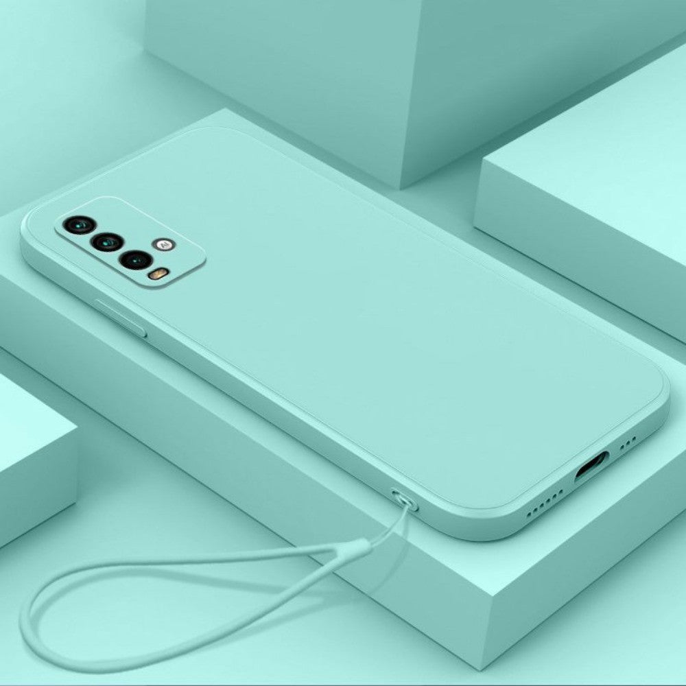 For Redmi 9T Cover Drop and wear resistant Silicone Full Case Classic Simple Solid Color Phone Case Cover