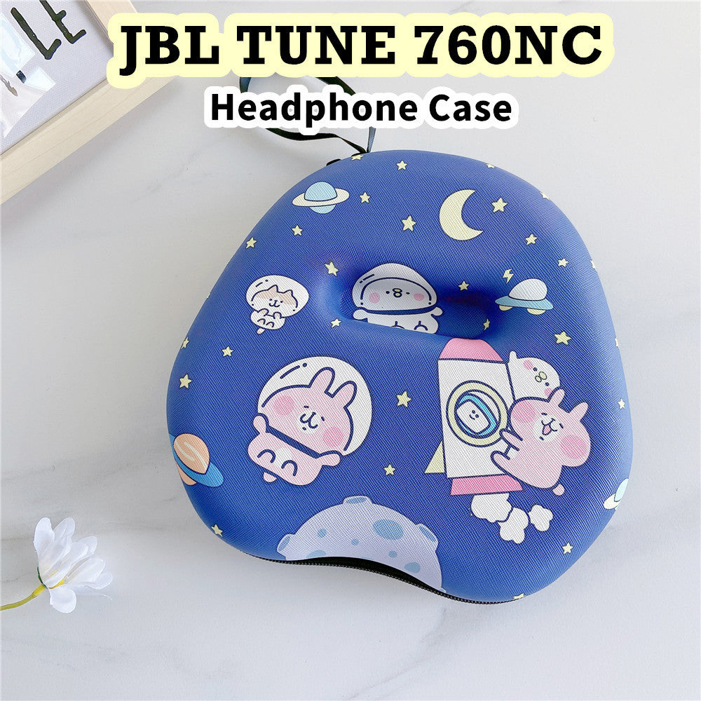 For JBL TUNE 760NC Headphone Case Cartoon Creative Patterns Headset Earpads Storage Bag Casing Box