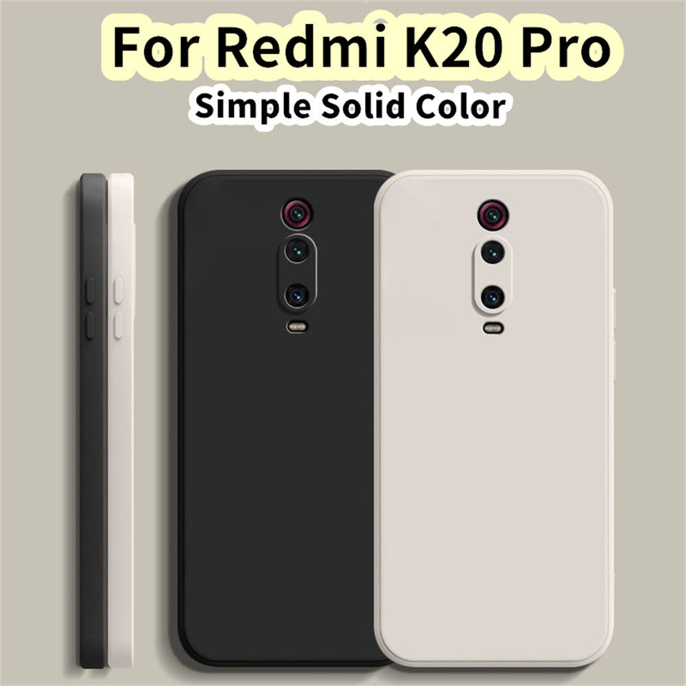 For Redmi K20 Pro Cover Drop and wear resistant Silicone Full Case Classic Simple Solid Color Phone Case Cover
