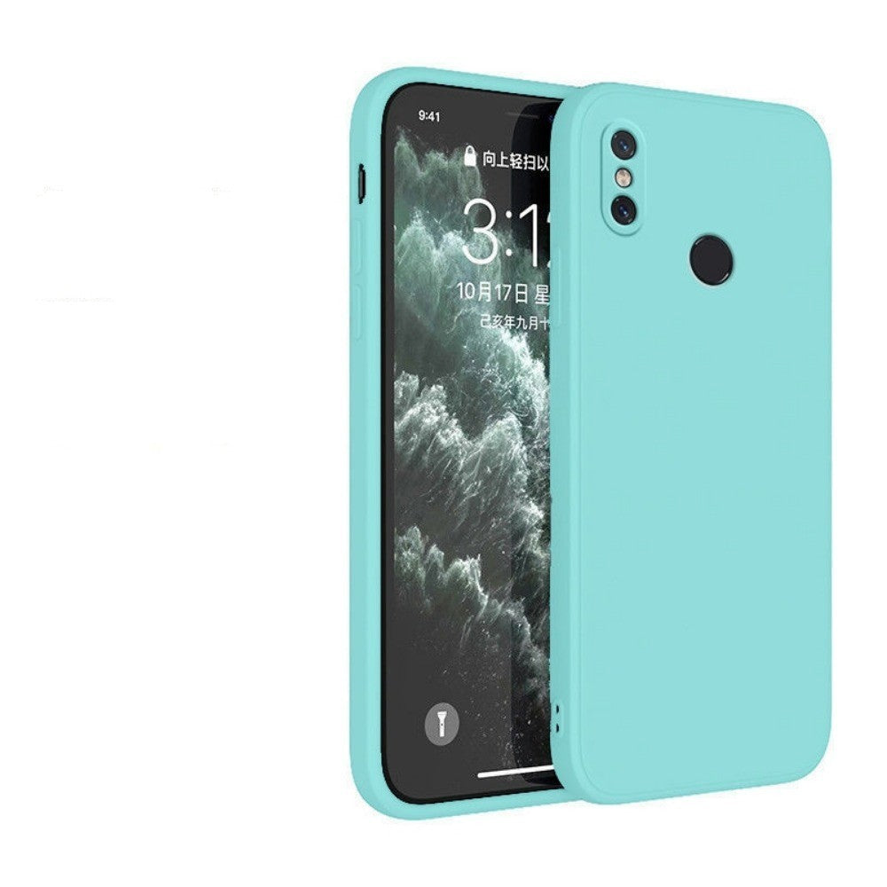 For Redmi Note 6 Pro Cover Drop and wear resistant Silicone Full Case Classic Simple Solid Color Phone Case Cover