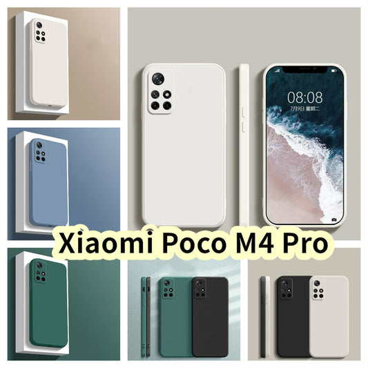 For Xiaomi Poco M4 Pro Cover Drop and wear resistant Silicone Full Case Classic Simple Solid Color Phone Case Cover