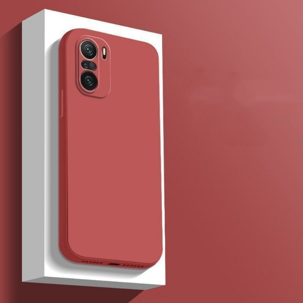For Xiaomi Poco F3 Cover Drop and wear resistant Silicone Full Case Classic Simple Solid Color Phone Case Cover