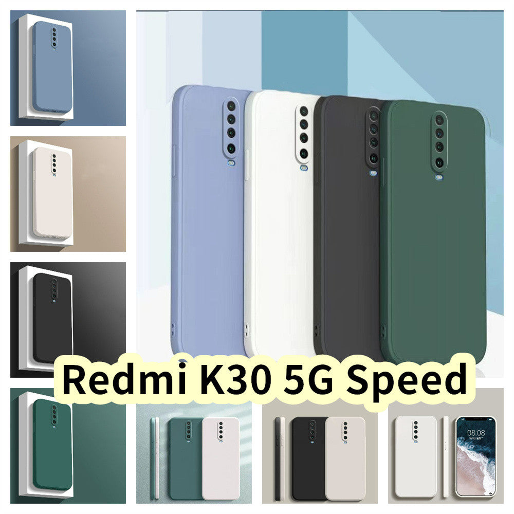 For Redmi K30 5G Speed Cover Drop and wear resistant Silicone Full Case Classic Simple Solid Color Phone Case Cover
