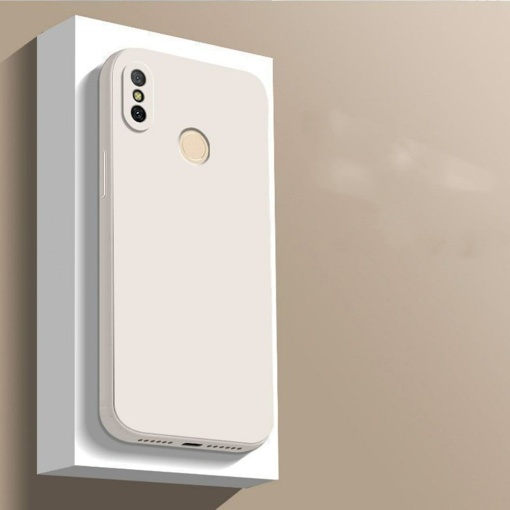 For Xiaomi 6X Cover Drop and wear resistant Silicone Full Case Classic Simple Solid Color Phone Case Cover