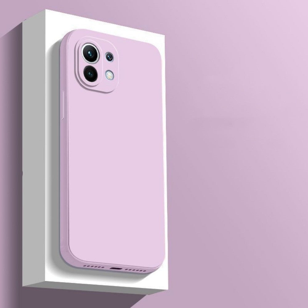 For Xiaomi 11 Cover Drop and wear resistant Silicone Full Case Classic Simple Solid Color Phone Case Cover