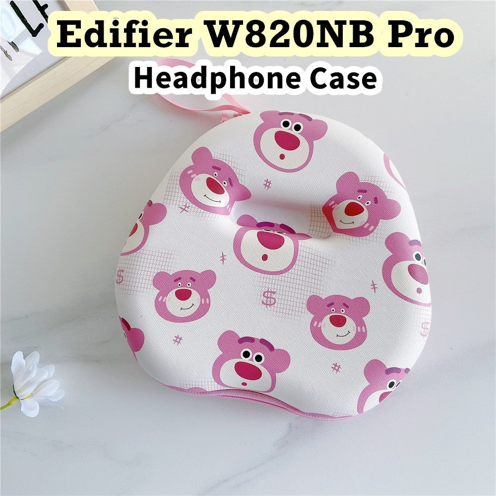 For Edifier W820NB Pro Headphone Case Cartoon Creative Patterns Headset Earpads Storage Bag Casing Box