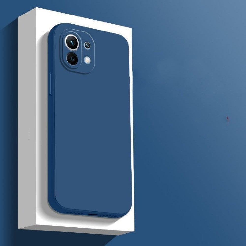 For Xiaomi 11 Lite Cover Drop and wear resistant Silicone Full Case Classic Simple Solid Color Phone Case Cover