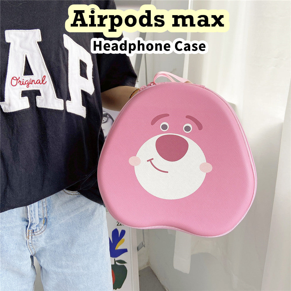 For Airpods max Headphone Case Cartoon Creative Patterns Headset Earpads Storage Bag Casing Box