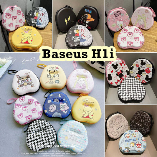 For Baseus H1i Headphone Case Cartoon Creative Patterns Headset Earpads Storage Bag Casing Box