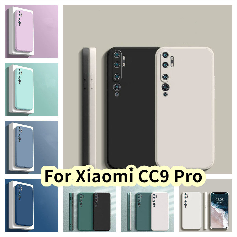 For Xiaomi CC9 Pro Cover Drop and wear resistant Silicone Full Case Classic Simple Solid Color Phone Case Cover