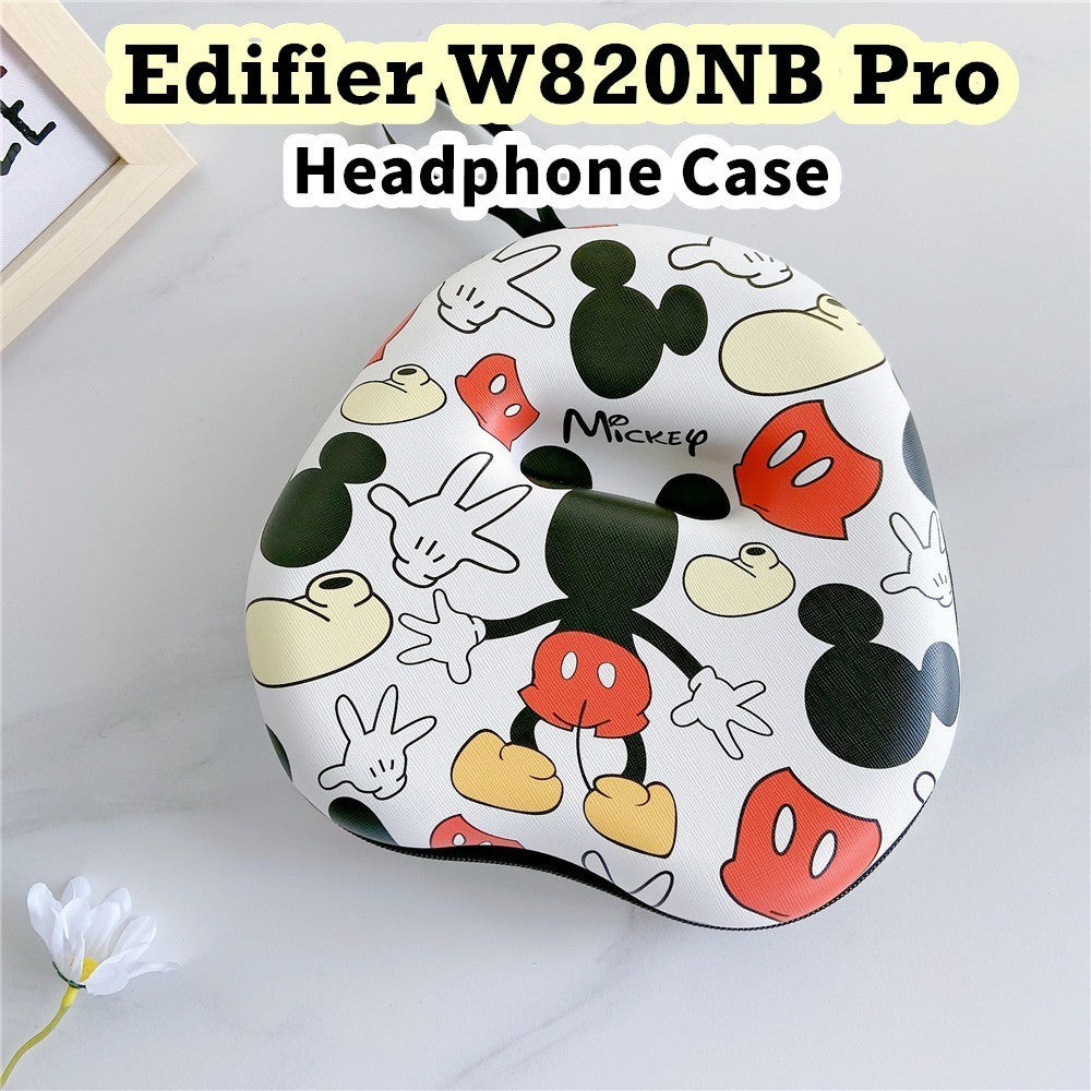 For Edifier W820NB Pro Headphone Case Cartoon Creative Patterns Headset Earpads Storage Bag Casing Box