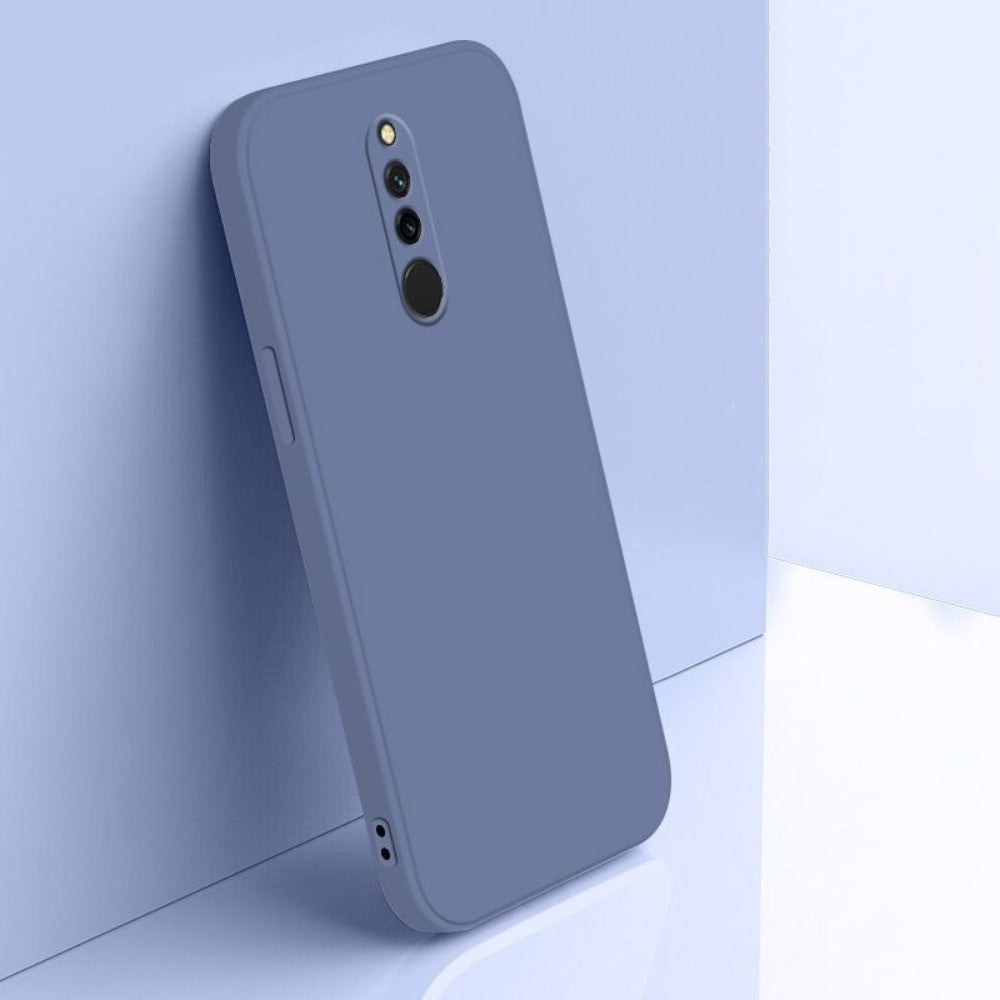 For Redmi 8 Cover Drop and wear resistant Silicone Full Case Classic Simple Solid Color Phone Case Cover