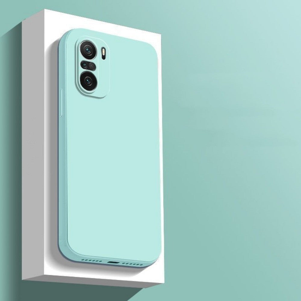 For Xiaomi Poco F3 Cover Drop and wear resistant Silicone Full Case Classic Simple Solid Color Phone Case Cover
