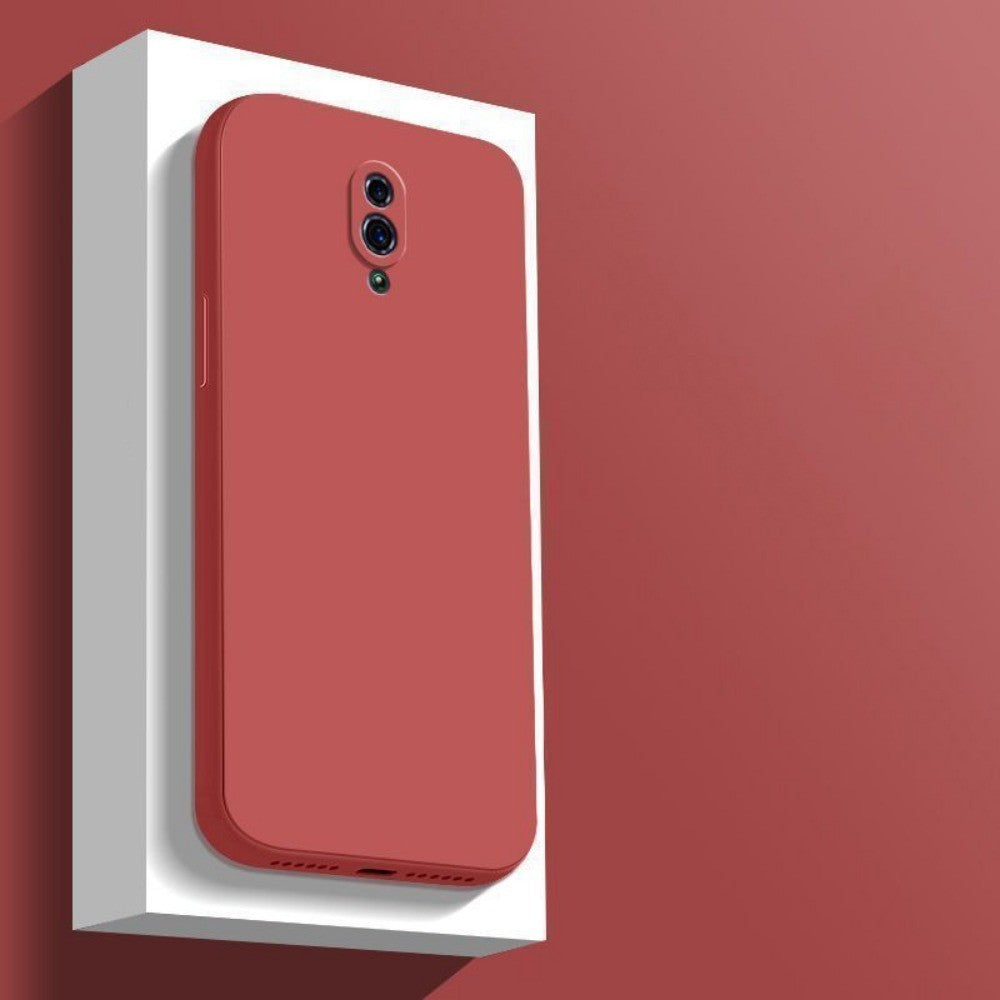 For OPPO Reno Cover Drop and wear resistant Silicone Full Case Classic Simple Solid Color Phone Case Cover