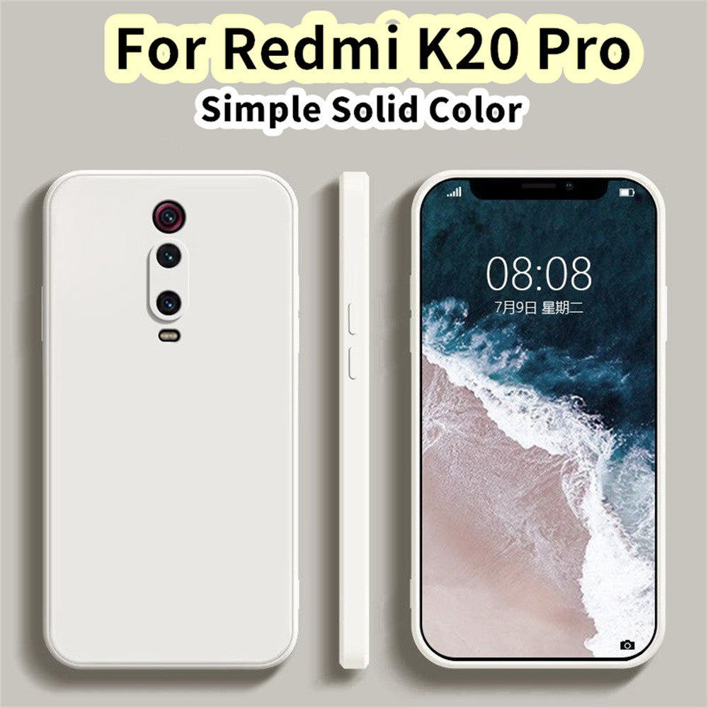 For Redmi K20 Pro Cover Drop and wear resistant Silicone Full Case Classic Simple Solid Color Phone Case Cover