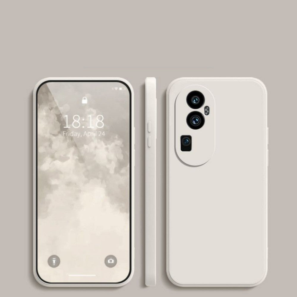 For OPPO Reno 10 Pro Plus Cover Drop and wear resistant Silicone Full Case Classic Simple Solid Color Phone Case Cover