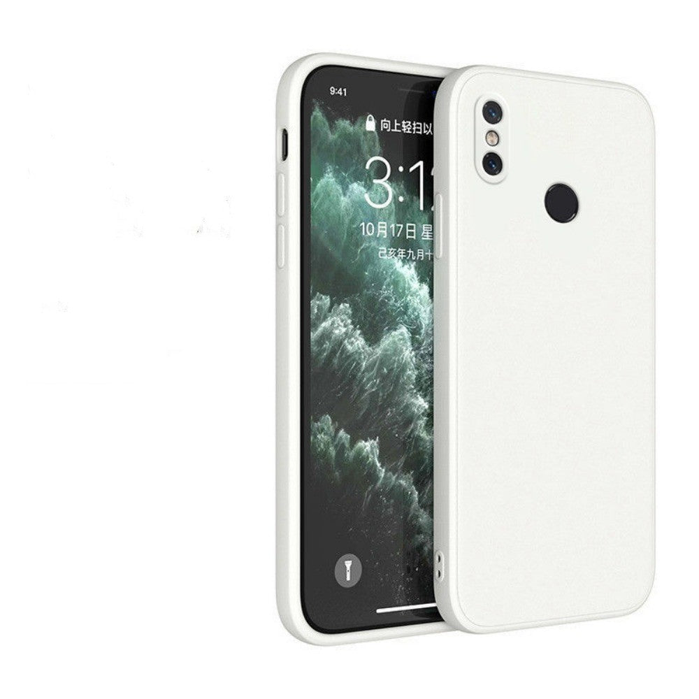 For Redmi Note 6 Pro Cover Drop and wear resistant Silicone Full Case Classic Simple Solid Color Phone Case Cover