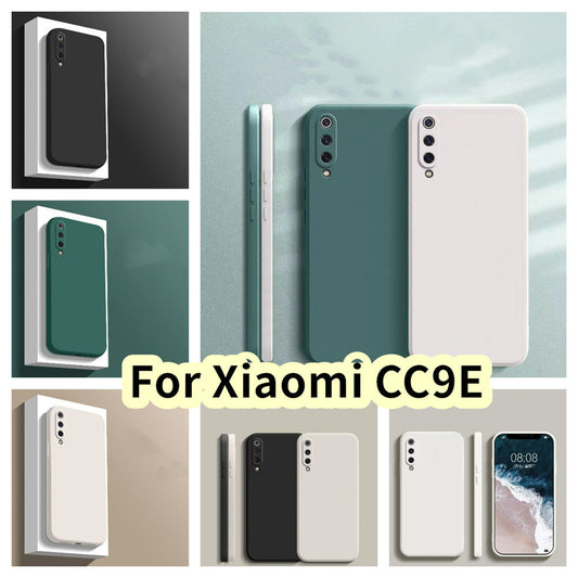 For Xiaomi CC9E Cover Drop and wear resistant Silicone Full Case Classic Simple Solid Color Phone Case Cover
