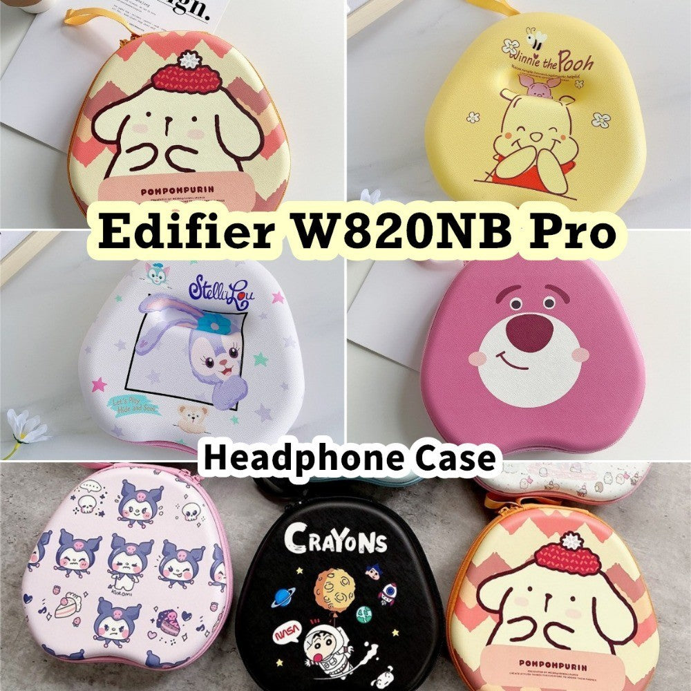 For Edifier W820NB Pro Headphone Case Cartoon Creative Patterns Headset Earpads Storage Bag Casing Box
