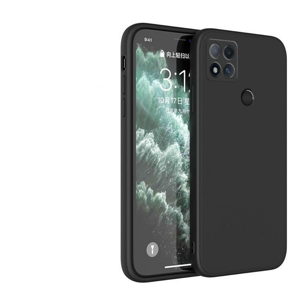 For Redmi 9C Cover Drop and wear resistant Silicone Full Case Classic Simple Solid Color Phone Case Cover