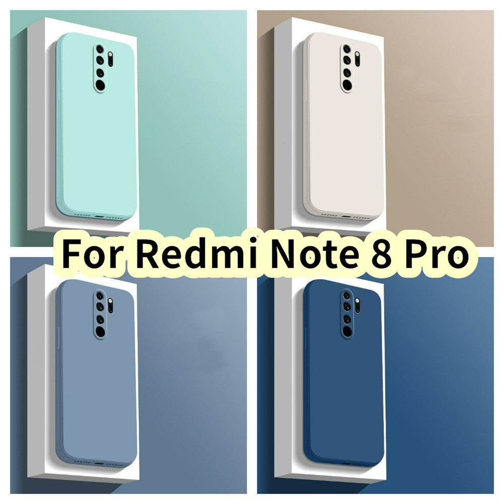 For Redmi Note 8 Pro Cover Drop and wear resistant Silicone Full Case Classic Simple Solid Color Phone Case Cover