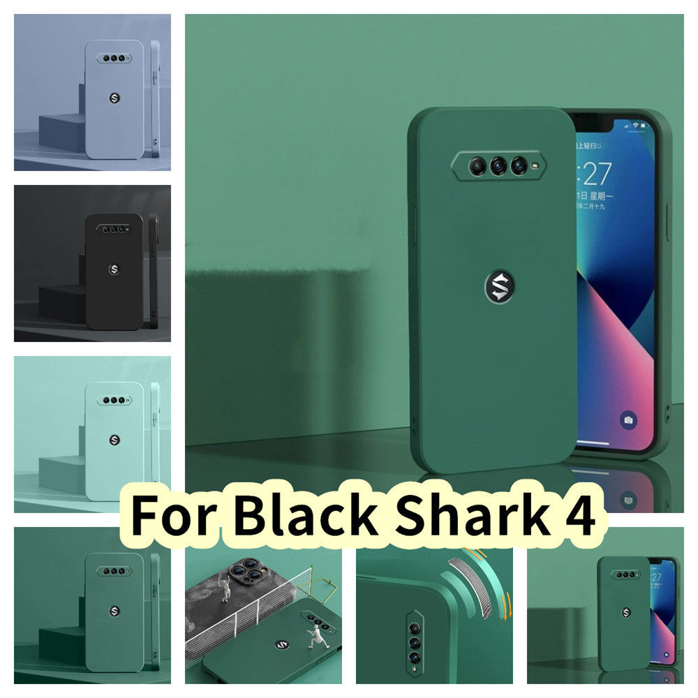 For Black Shark 4 Cover Drop and wear resistant Silicone Full Case Classic Simple Solid Color Phone Case Cover
