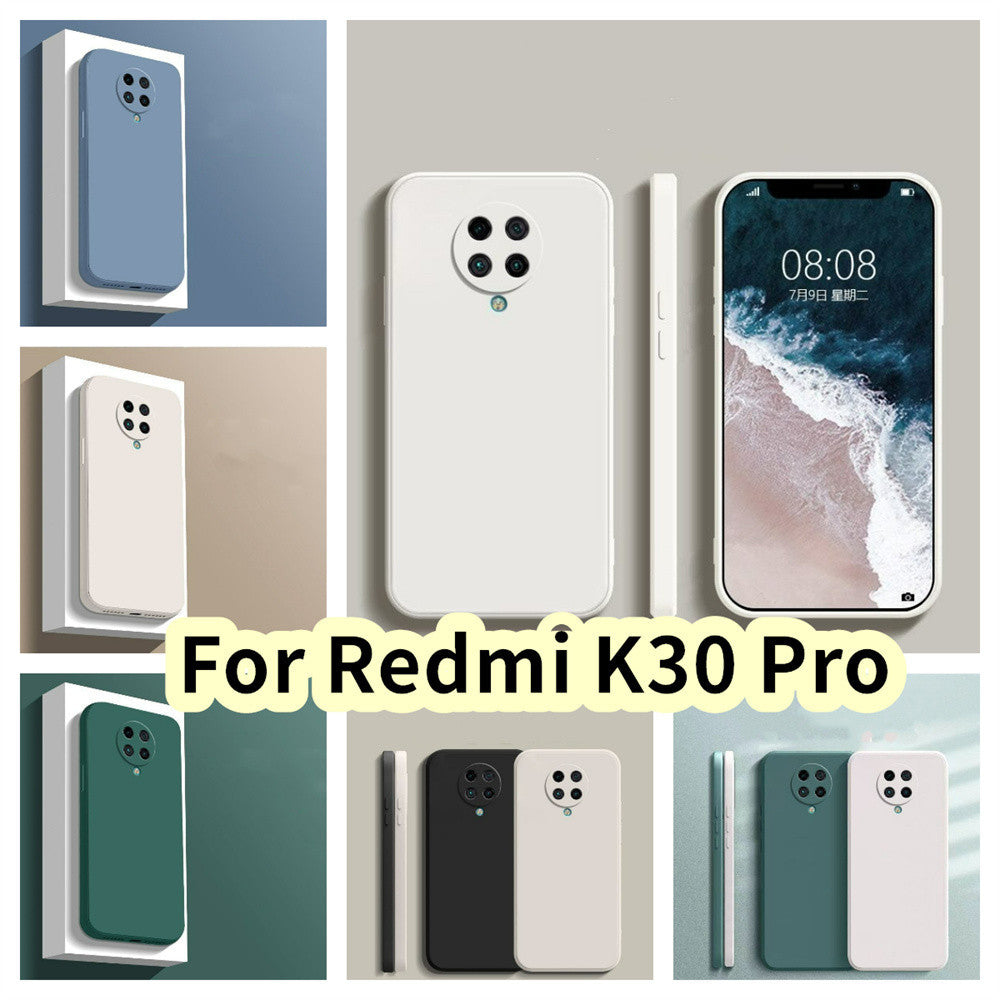 For Redmi K30 Pro Cover Drop and wear resistant Silicone Full Case Classic Simple Solid Color Phone Case Cover