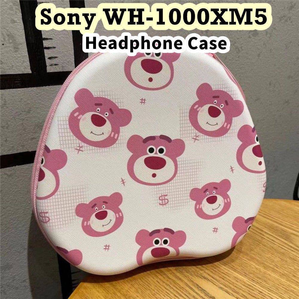 For Sony WH-1000XM5 Headphone Case Cartoon Creative Patterns Headset Earpads Storage Bag Casing Box