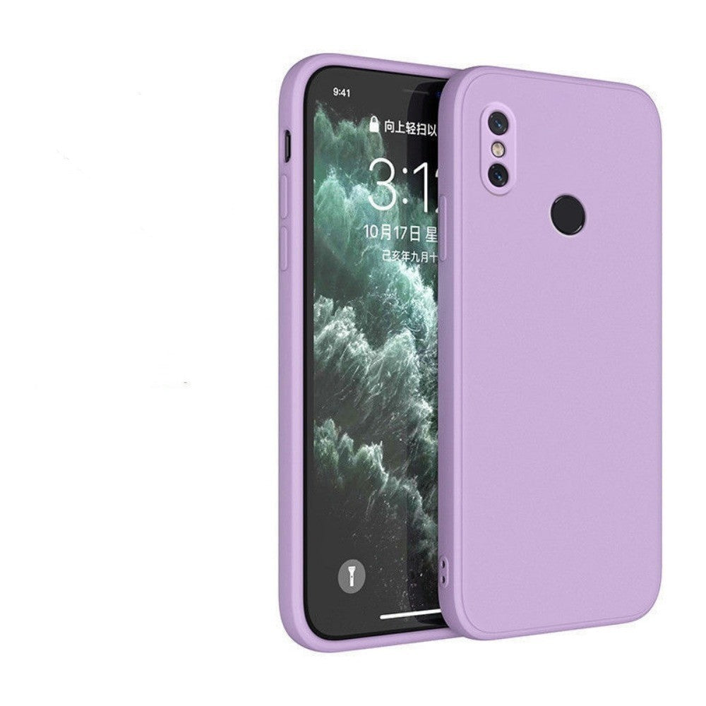 For Redmi Note 6 Pro Cover Drop and wear resistant Silicone Full Case Classic Simple Solid Color Phone Case Cover
