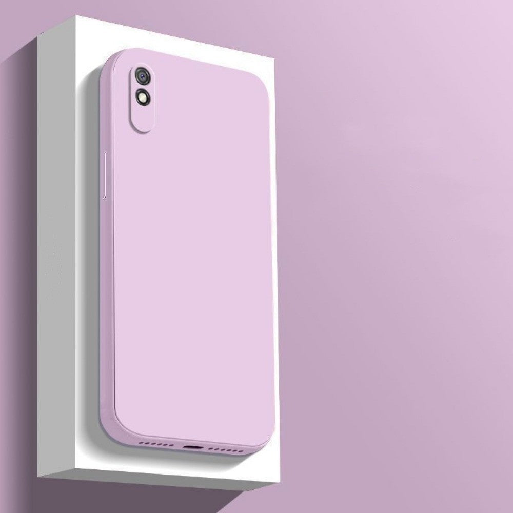For Redmi 9A Cover Drop and wear resistant Silicone Full Case Classic Simple Solid Color Phone Case Cover