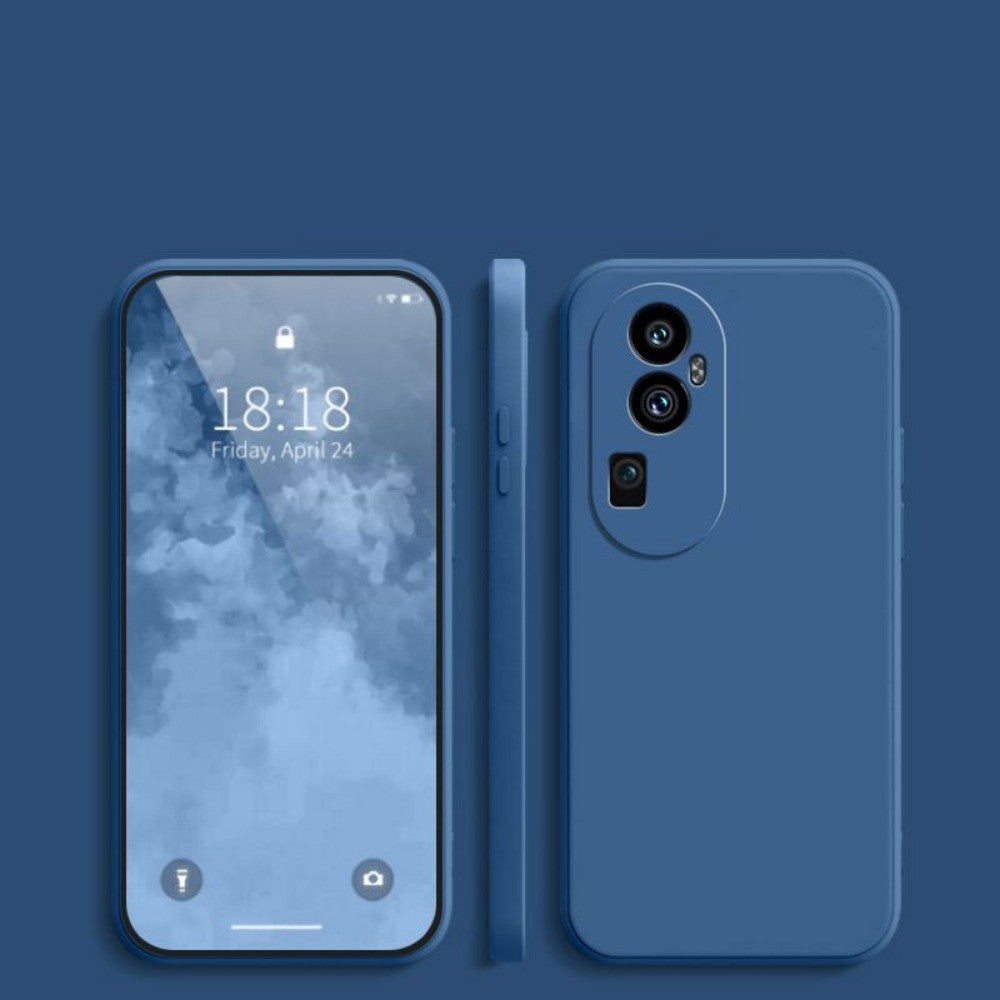 For OPPO Reno 10 Pro Plus Cover Drop and wear resistant Silicone Full Case Classic Simple Solid Color Phone Case Cover