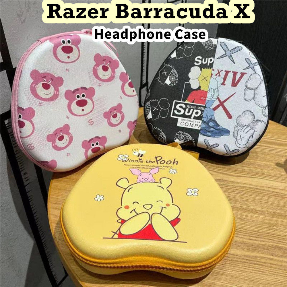 For Razer Barracuda X Headphone Case Cartoon Creative Patterns Headset Earpads Storage Bag Casing Box