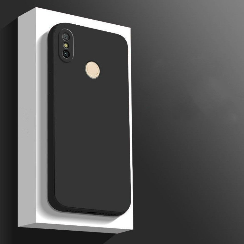 For Xiaomi 6X Cover Drop and wear resistant Silicone Full Case Classic Simple Solid Color Phone Case Cover
