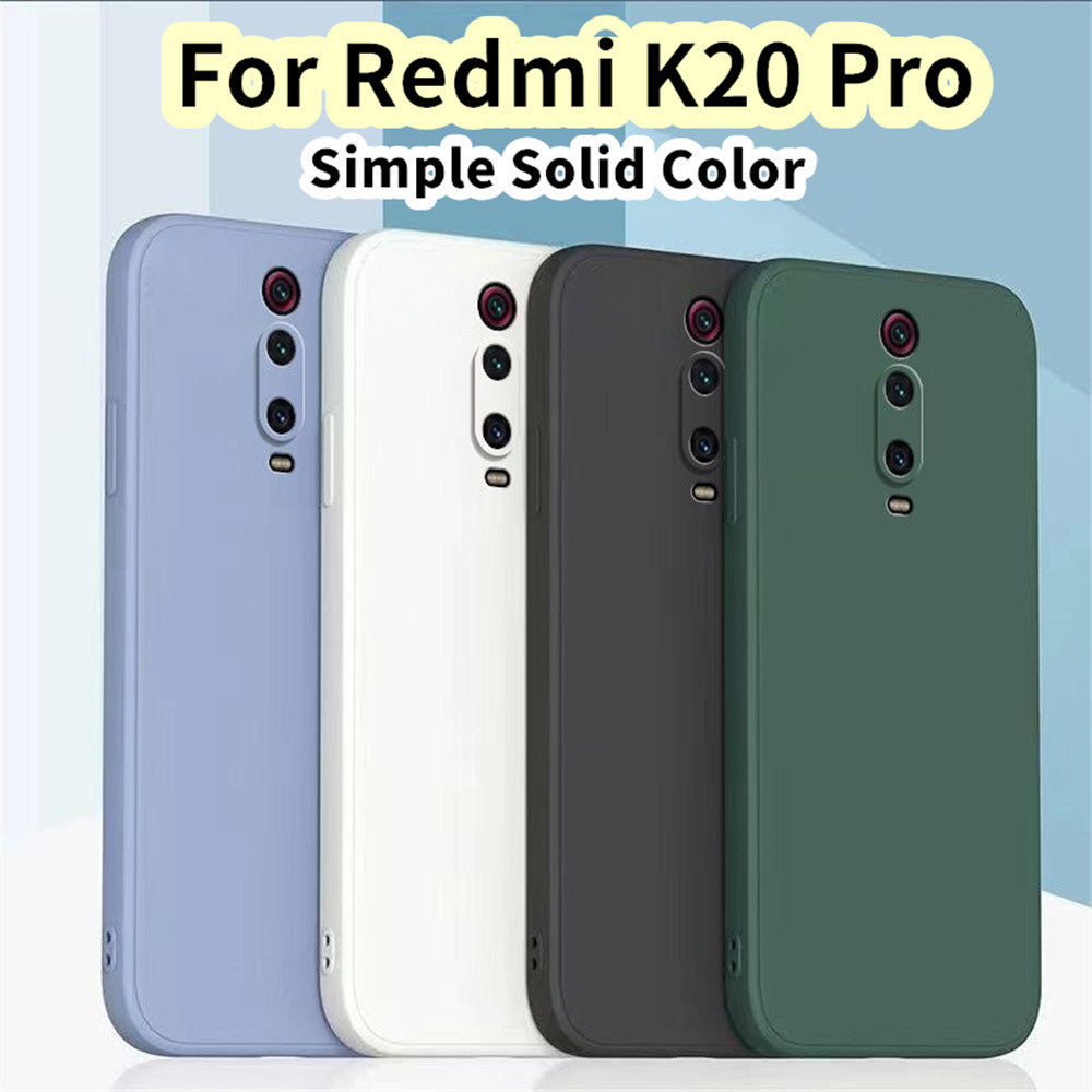 For Redmi K20 Pro Cover Drop and wear resistant Silicone Full Case Classic Simple Solid Color Phone Case Cover
