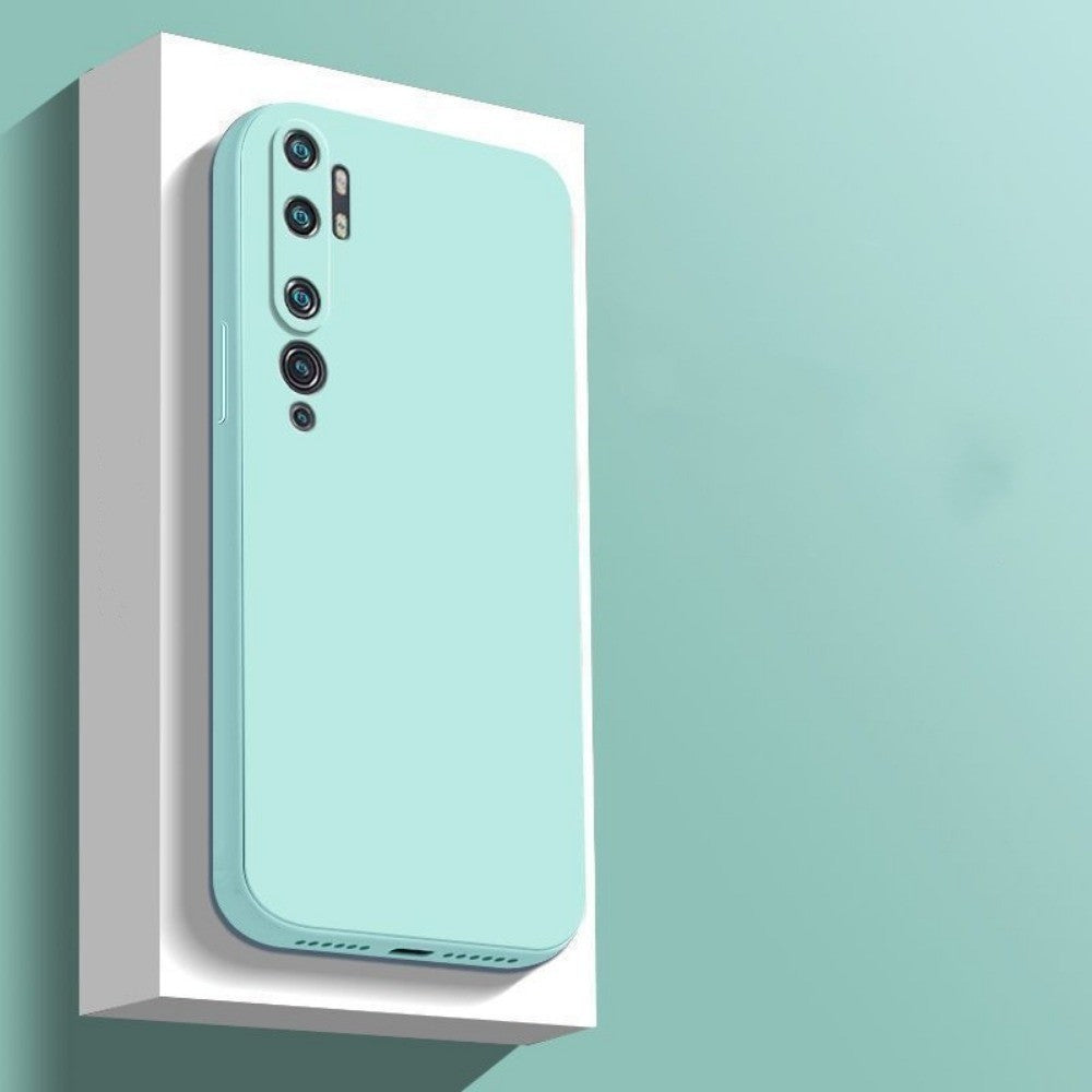 For Xiaomi Note 10 Cover Drop and wear resistant Silicone Full Case Classic Simple Solid Color Phone Case Cover
