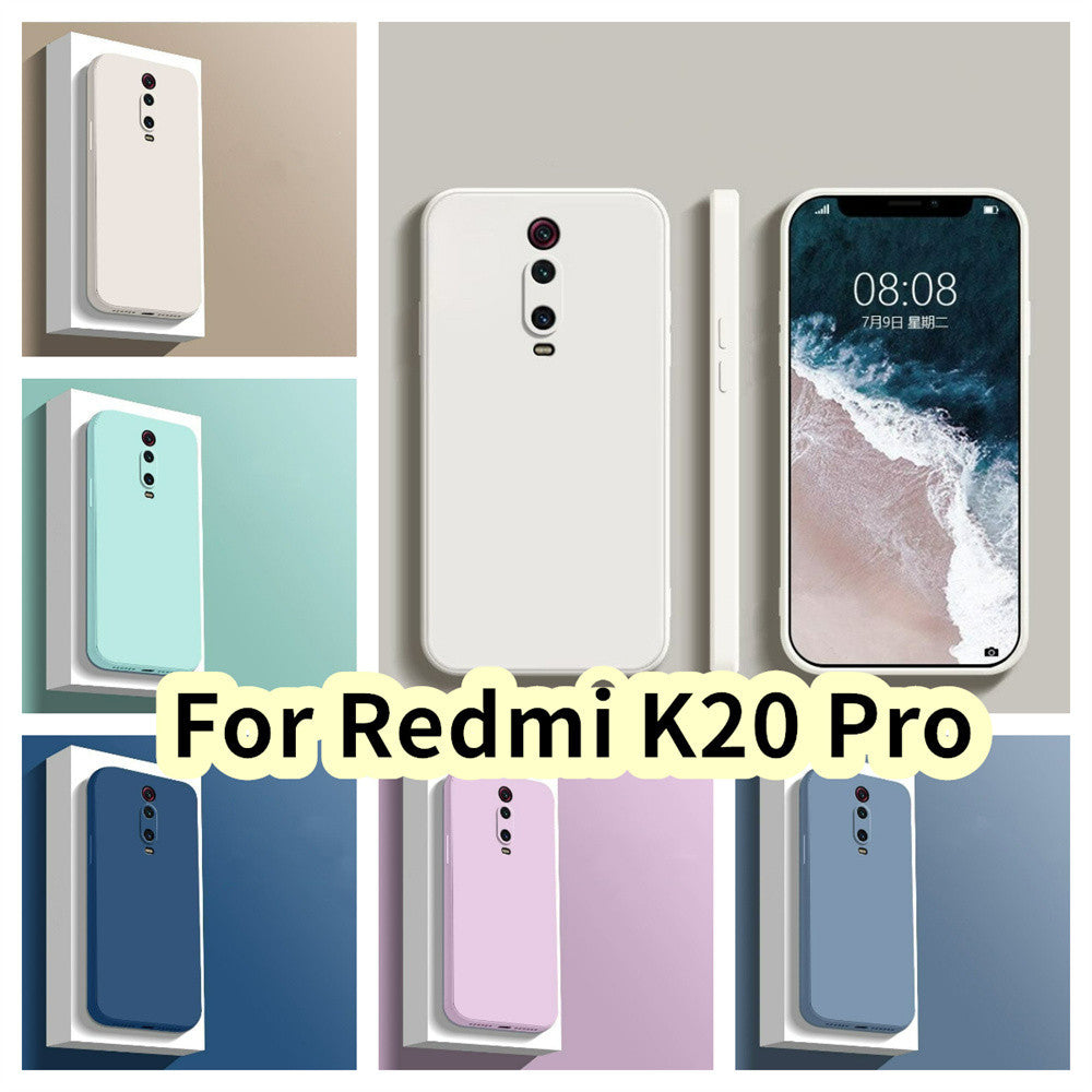 For Redmi K20 Pro Cover Drop and wear resistant Silicone Full Case Classic Simple Solid Color Phone Case Cover
